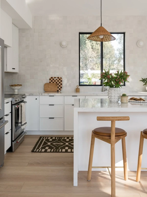 Classic Subway Tile White Kitchen Backsplash
