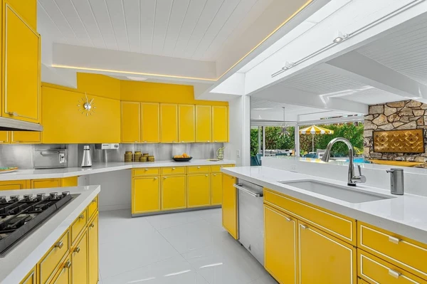 Sunshine Bright Yellow Kitchen Cabinets