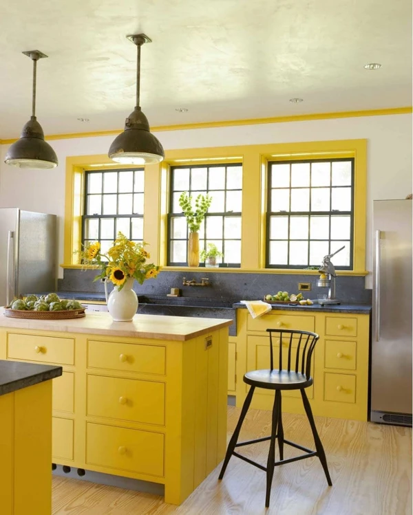 Sunshine Yellow Cabinets: A Burst of Joy