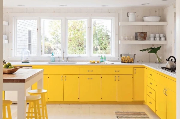 Sunshine Yellow Modern Kitchen