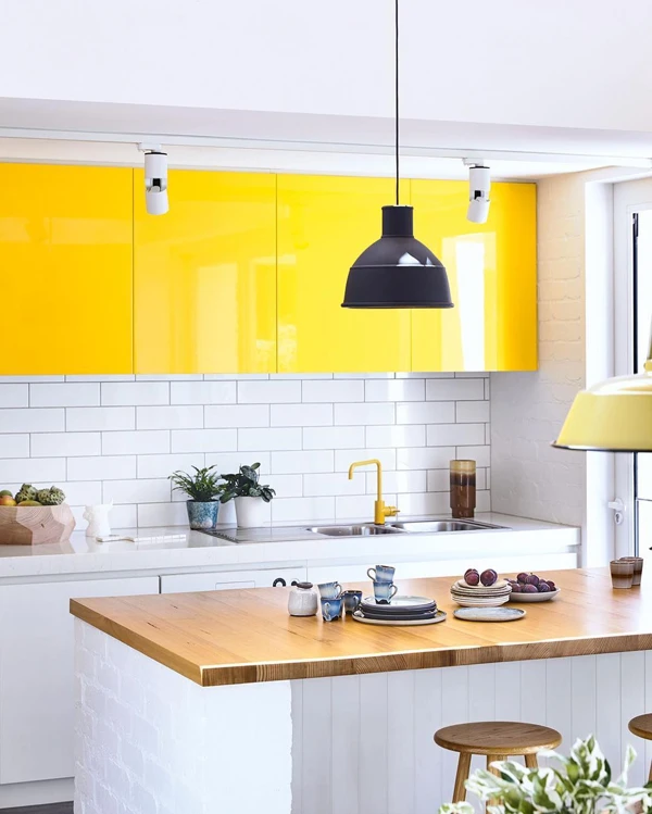 Sunny Yellow Cabinetry