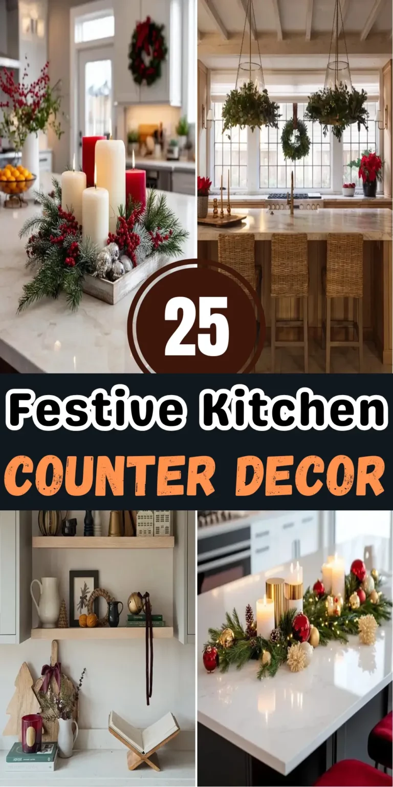 Warm, Welcoming & Festive: Kitchen Counter Decor for Holiday Season