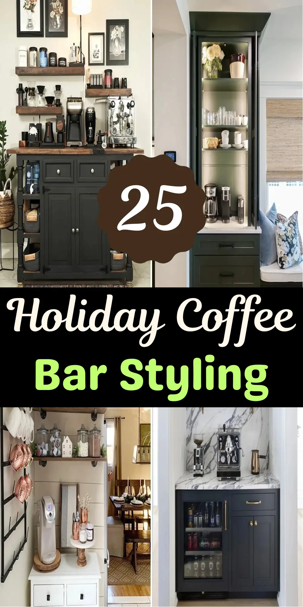 Holiday Coffee Bar Styling Ideas That Instantly Cozy Up Your Home