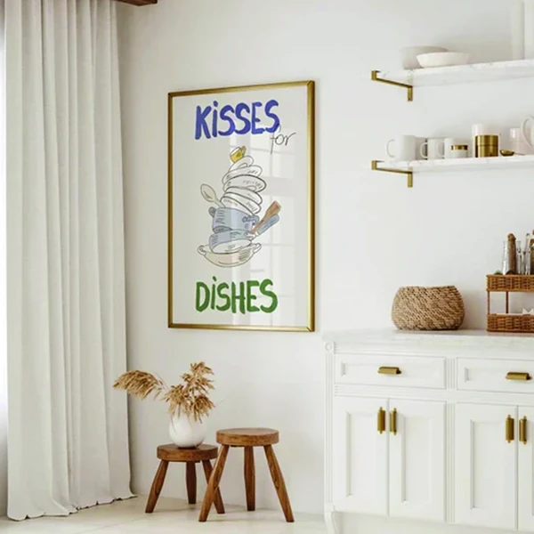 Playful Dishware Wall Art