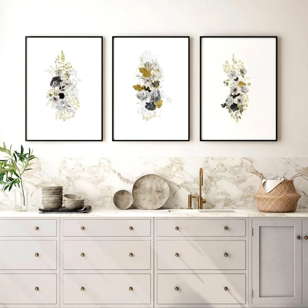 Botanical Elegance Triptych Display