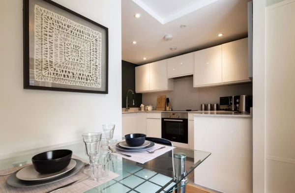 Modern Minimalist Kitchen Art Display