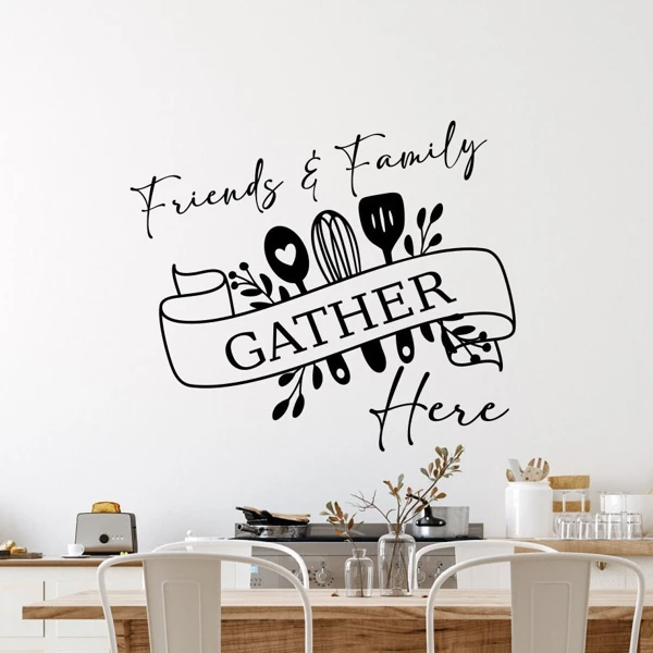 Gather Here Kitchen Wall Quote