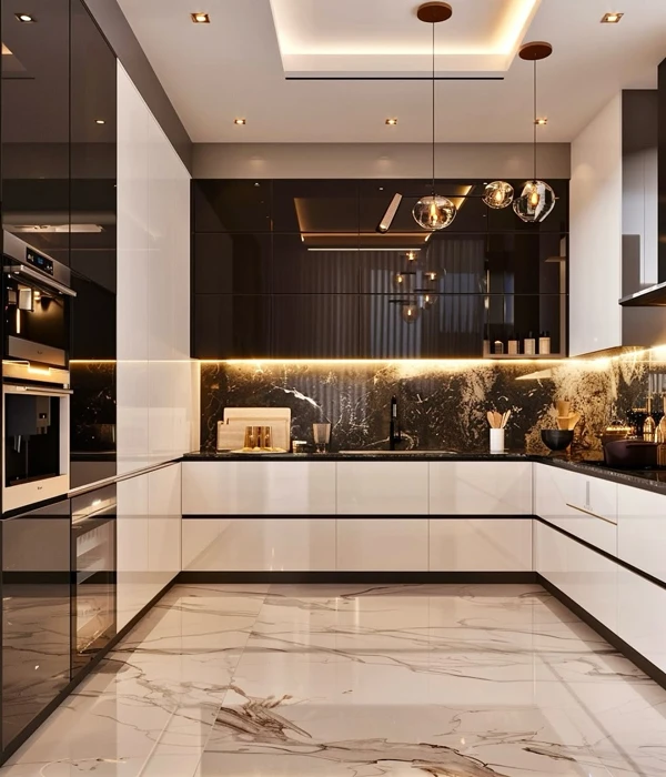 Dramatic Black & Gold Contrast