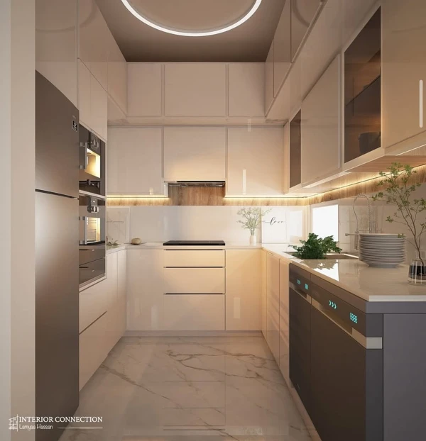 Glimmering Metallic Accents