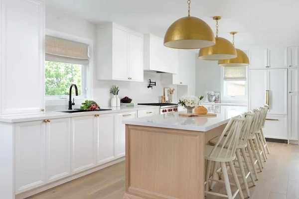 Glamorous Gold & White Island