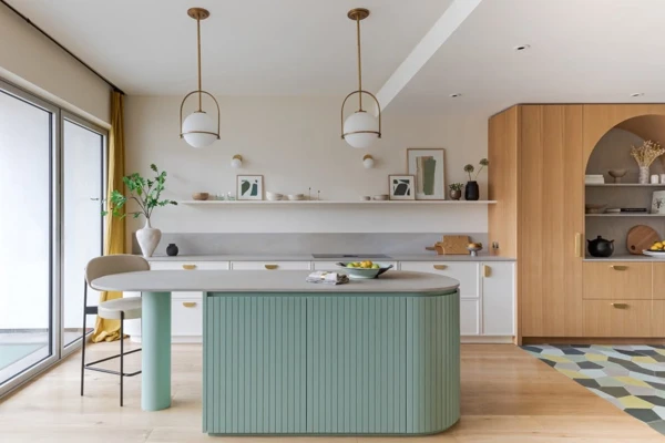 Modern Art Deco Island Statement