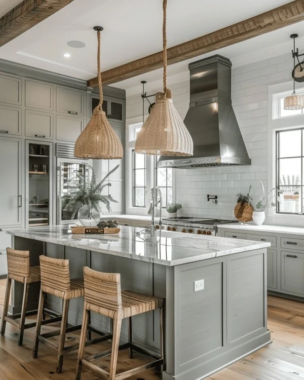 Coastal Farmhouse Kitchen