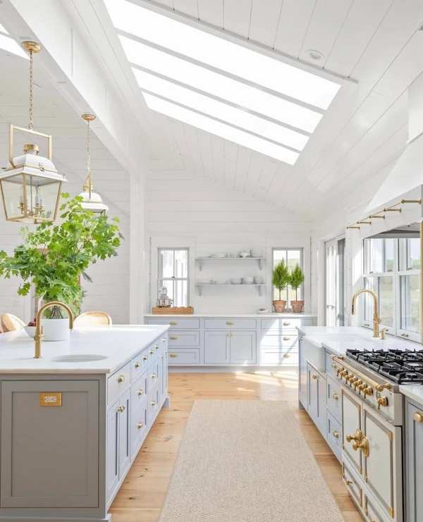 Skylit Galley Meets Coastal Charm