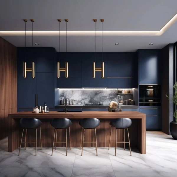dark blue kitchen ideas