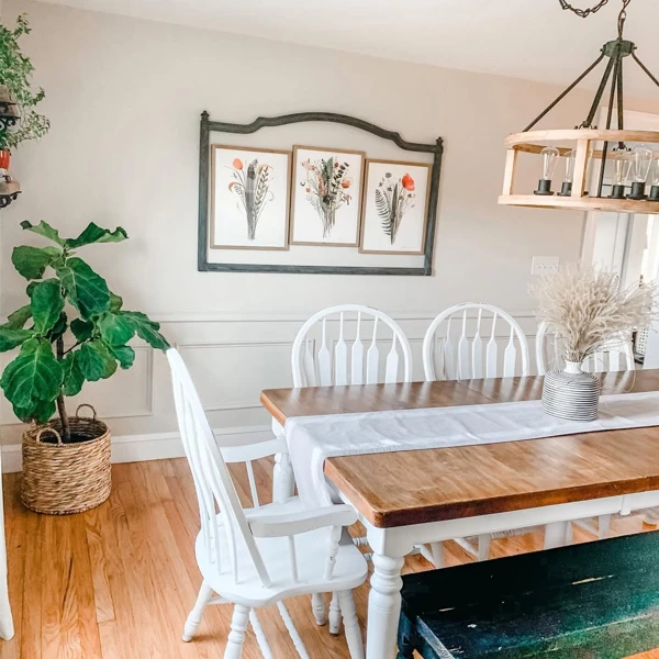 Framed Print Gallery Wall in Kitchen