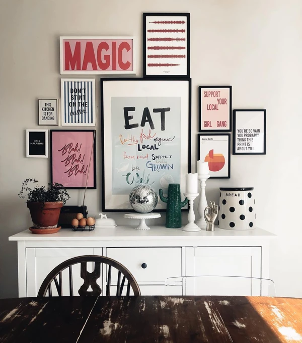 Motivational Kitchen Gallery Wall