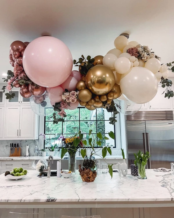 Elegant Metallics Meet Soft Florals