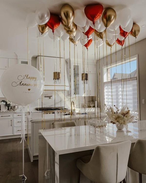Elegant Metallic Celebration Setup
