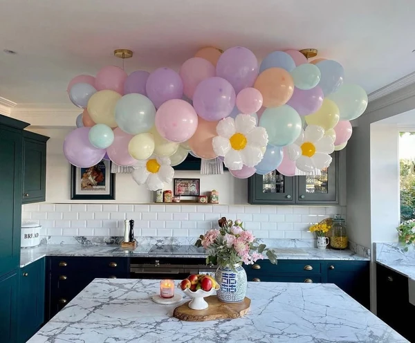 Pastel Balloon Garland Kitchen Magic