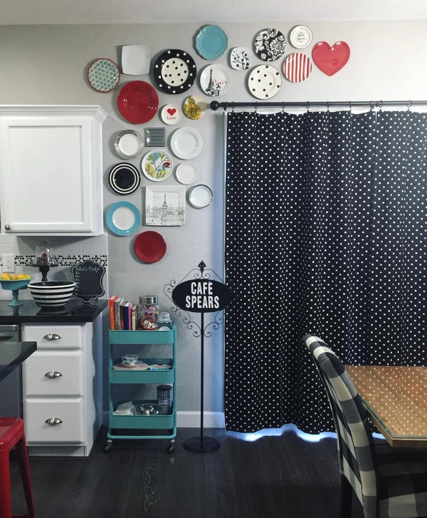 Playful Polka Dot Gallery Wall