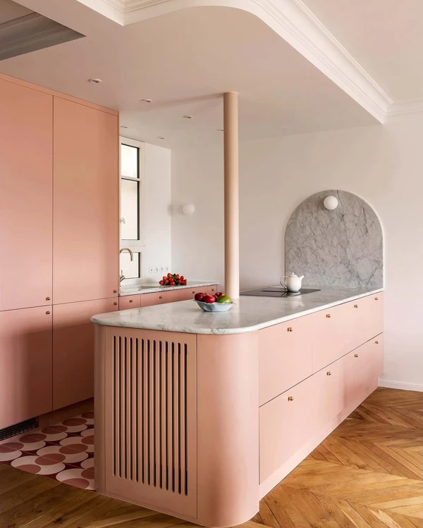 light pink kitchen ideas
