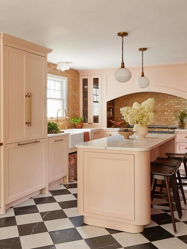 light pink kitchen ideas