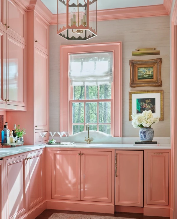 light pink kitchen ideas