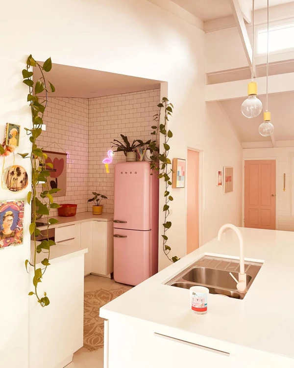 light pink kitchen ideas