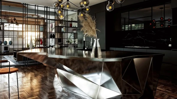Metallic Kitchen design