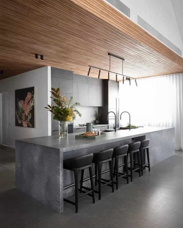 Concrete Island Anchors Your Modern Kitchen