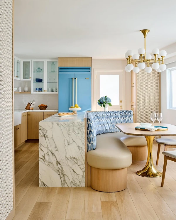 Marble Island Anchors Your Open Layout