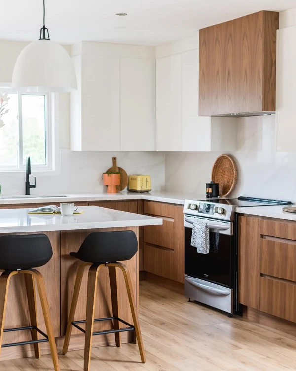 Two-Tone Cabinetry Creates Visual Interest