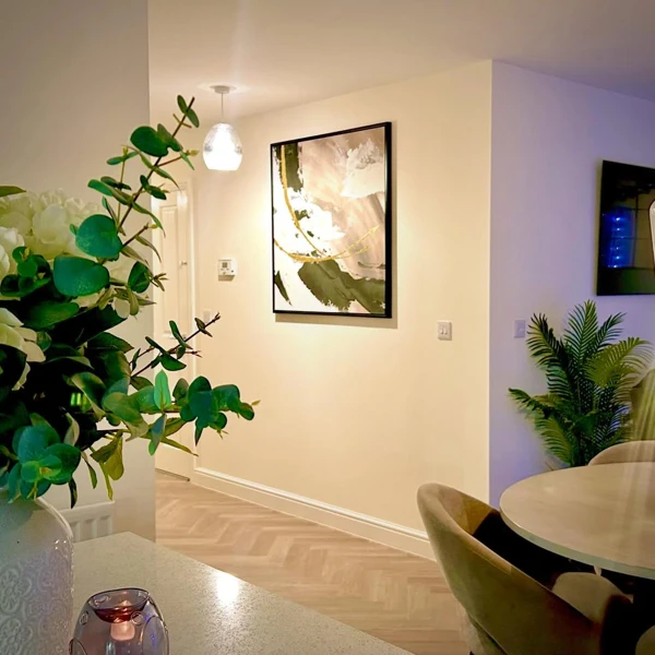 Botanical Abstract Kitchen Statement