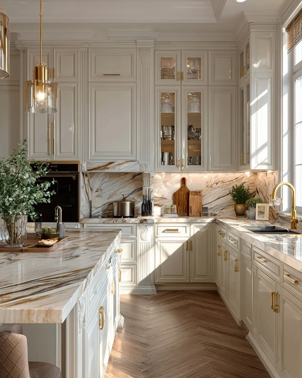 Luxe Marble Meets Soft Neutrals