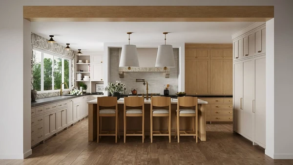 Warm Wood Tones Meet Modern Minimalism