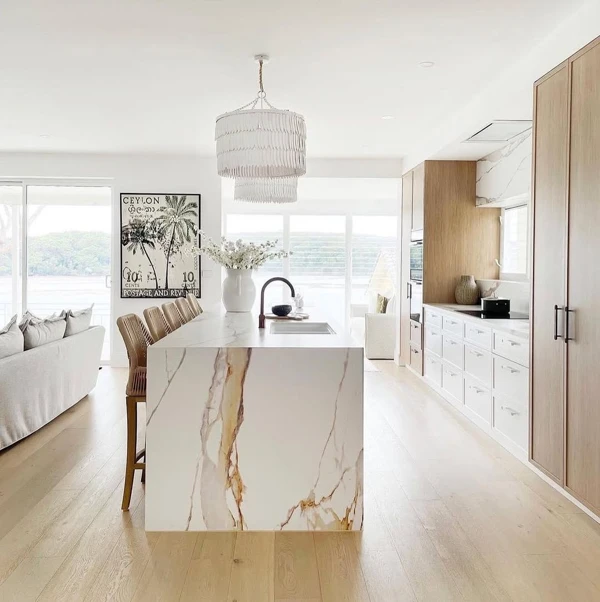 Marble Island Meets Coastal Minimalism