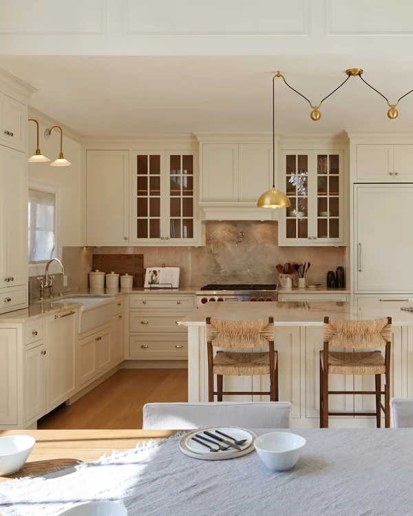 Cream Cabinetry With Character