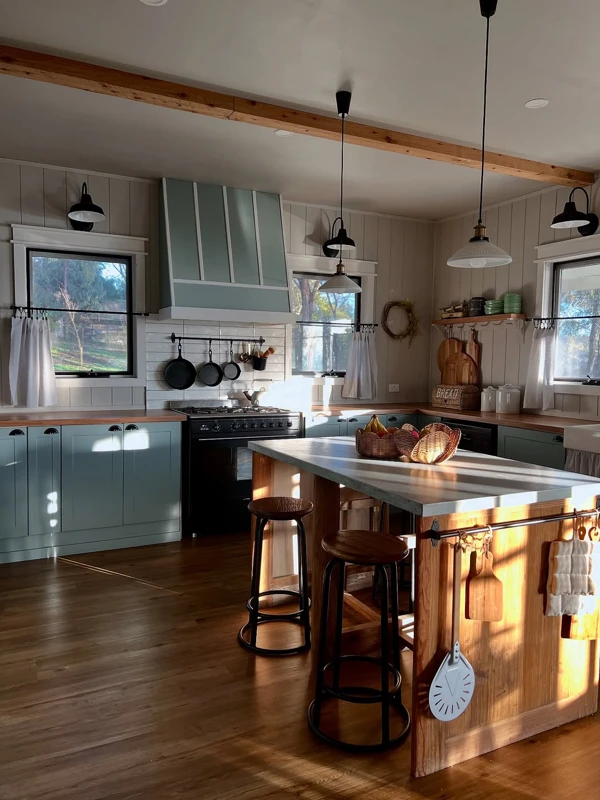 Sage Green Meets Stainless Steel