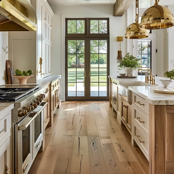 Galley Kitchen Cottage Charm