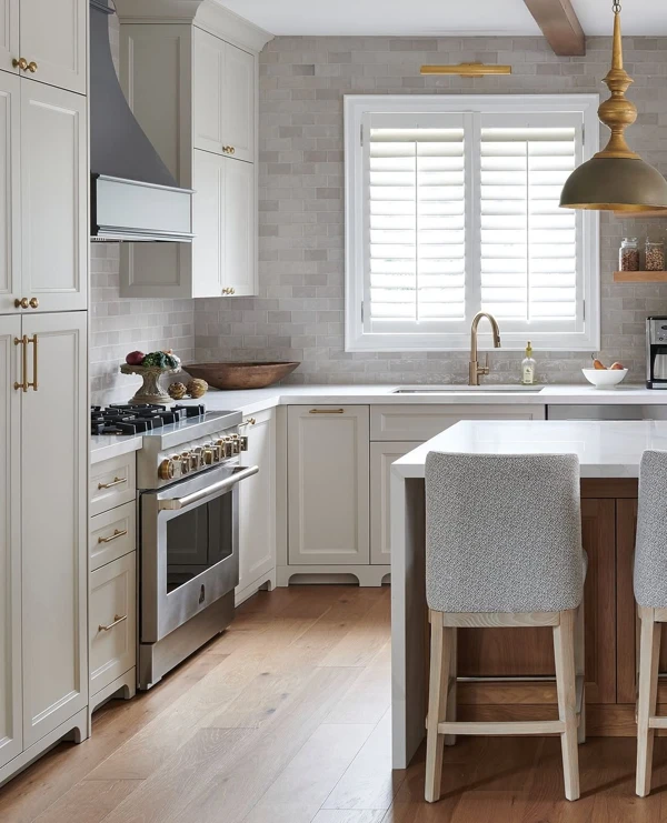 Neutral Elegance Meets Brass Accents