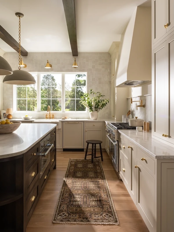 Windows Frame Your Galley Kitchen