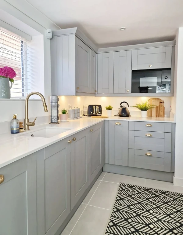 modern gray kitchen