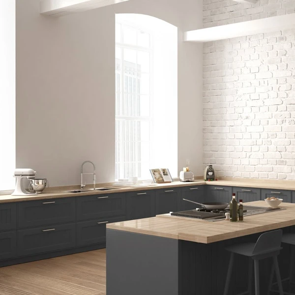 modern gray kitchen