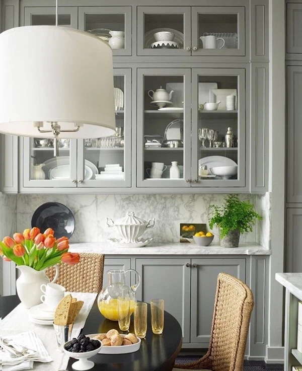 modern gray kitchen