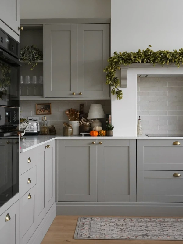 Soft Gray with Seasonal Styling