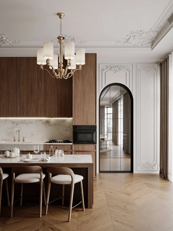 Arched Doorways Define Neoclassical Luxury