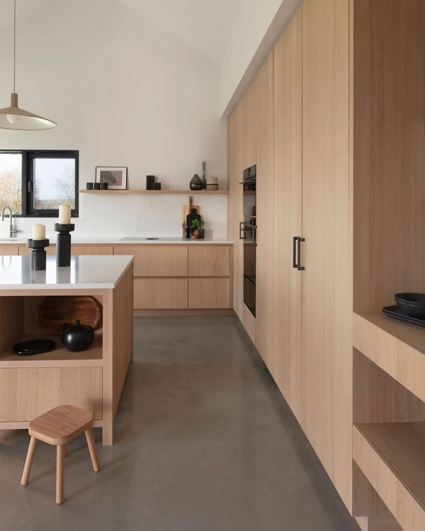 Light Wood Minimalism Meets Modern Flow