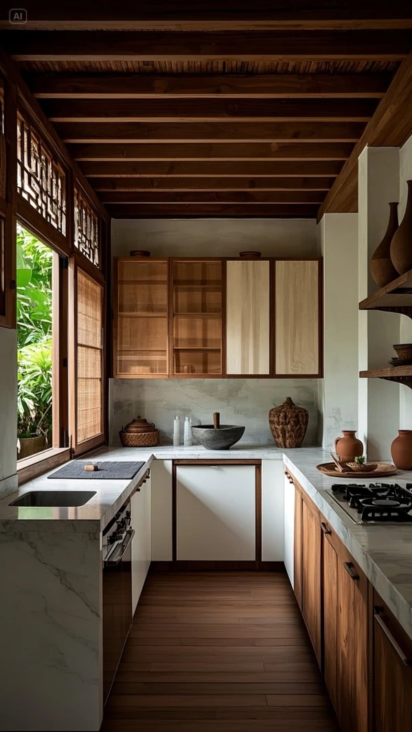 Tropical Modern Kitchen Oasis