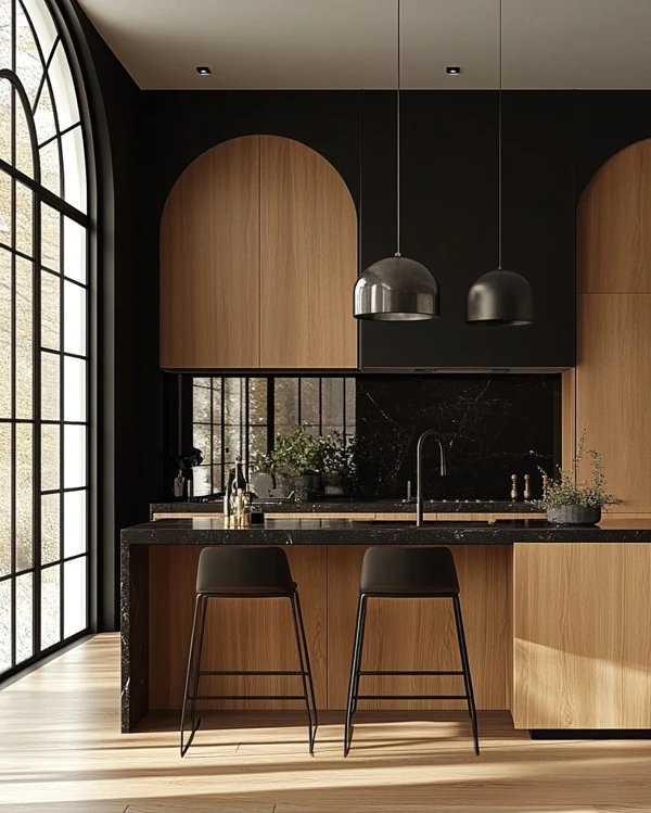 Arched Wood Meets Industrial Chic