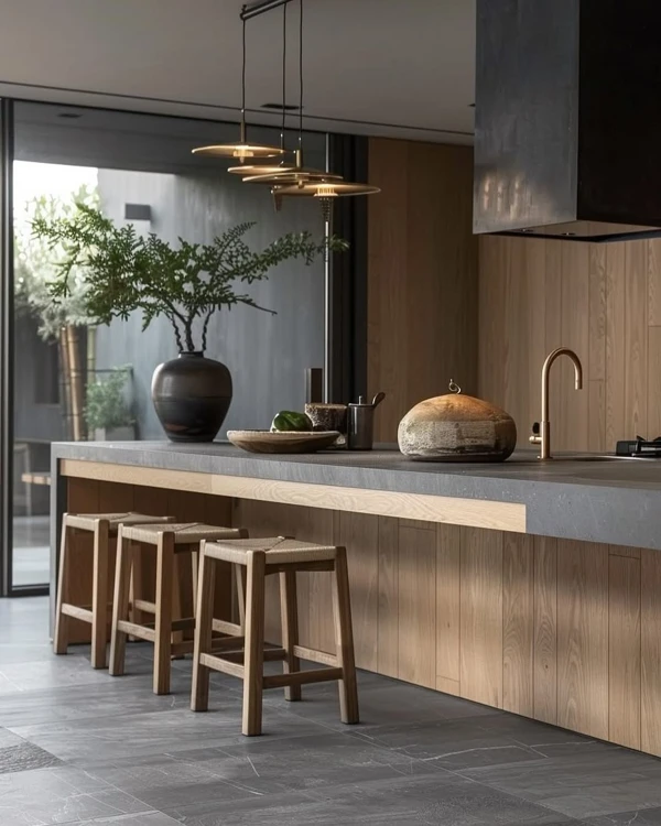 organic modern kitchen